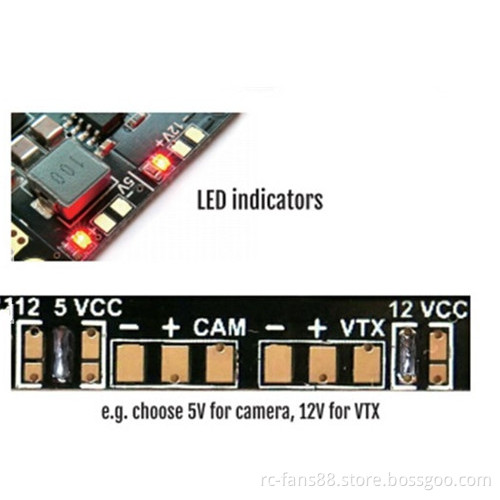 Matek Mini Power Hub Power Distribution Board With BEC 5V And 12V For FPV Multicopter